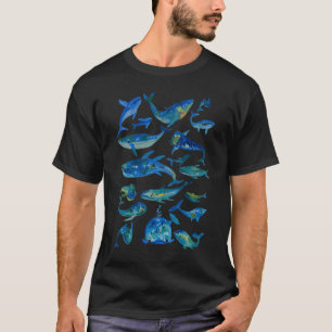 Blaue Fische T-Shirt