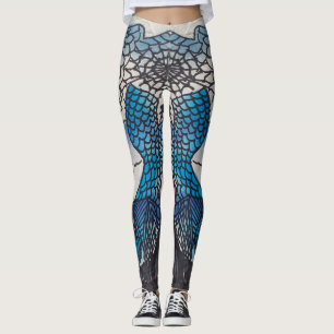 Blaue Fischleggings Leggings