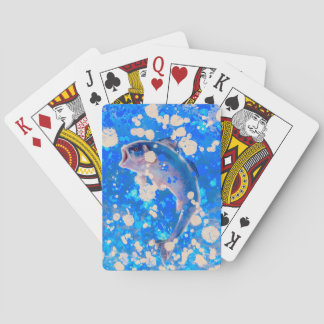 Blaue Fischspielkarte Spielkarten