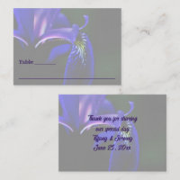 Blaue Flagge Iris Blume Personalisiert Hochzeit