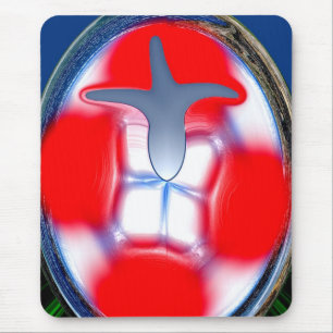 Blaue Flamme Mousepad