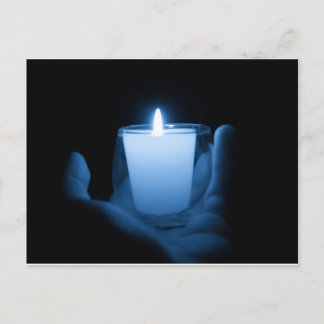 Blaue Flamme Postkarte