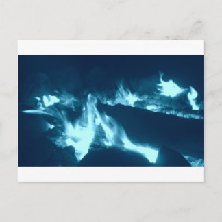 Blaue Flamme Postkarte