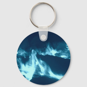 Blaue Flamme Schlüsselanhänger