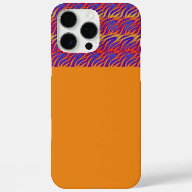 Blaue Flammen iPhone 16 Pro Max Hülle (Rückseite)