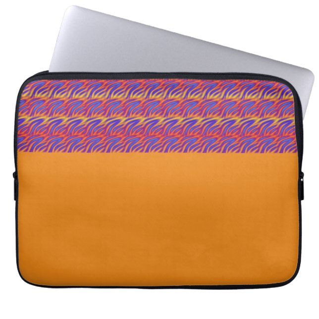 Blaue Flammen Laptopschutzhülle (Vorderseite)