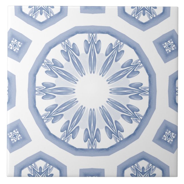 Blaue Fliesen, Mosaik, Majolika, Fliese (Vorderseite)