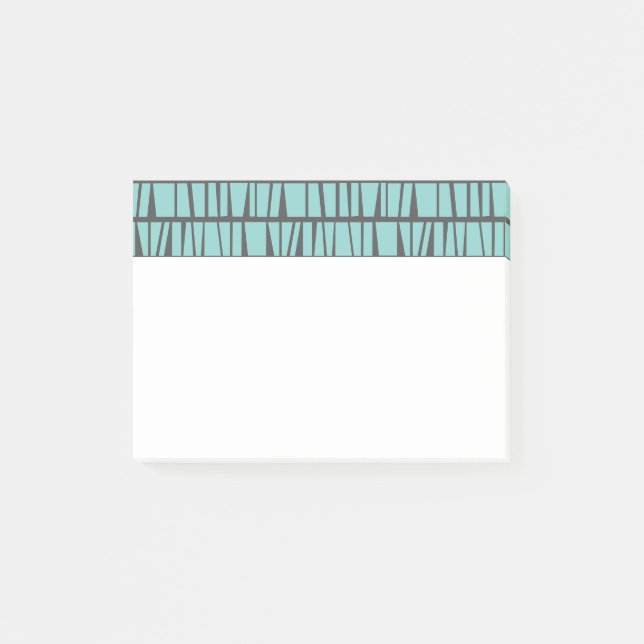 Blaue Fliesen Post-it Klebezettel (Vorderseite)