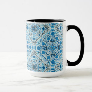 Blaue Fliesen Tasse