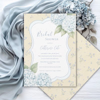 Blaue Florale Blaue Hortensie Gelbe Brautparty 