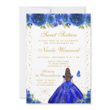 Blaue Florale Dunkelhaarige Haar Prinzessin Sweet