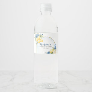 Blaue florale Lemon Main Squeeze Brautparty