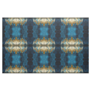Blaue Florale Stoff Nahtlos Muster Boho Modern