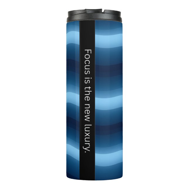 Blaue Flut Thermal Tumbler Thermosbecher (Rückseite)