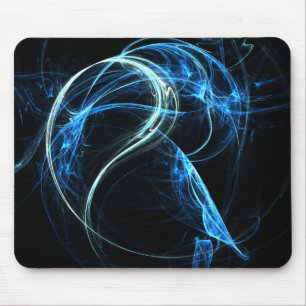 Blaue Fractical Mausunterlage Mousepad