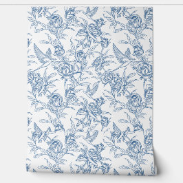 Blaue französische Toile Tapete