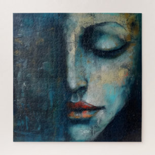Blaue Frau Abstrakte Kunst