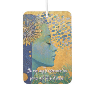 Blaue Frau Lasse Kontrolle Air Freshener Autolufterfrischer