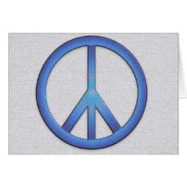 Blaue Friedenszeichen-Karten