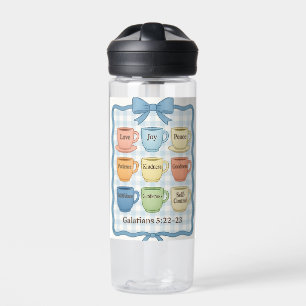Blaue Früchte-des-Geistes-Topflappen Trinkflasche