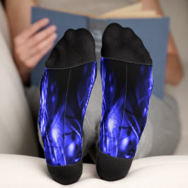 Blaue Funkellichter Socken
