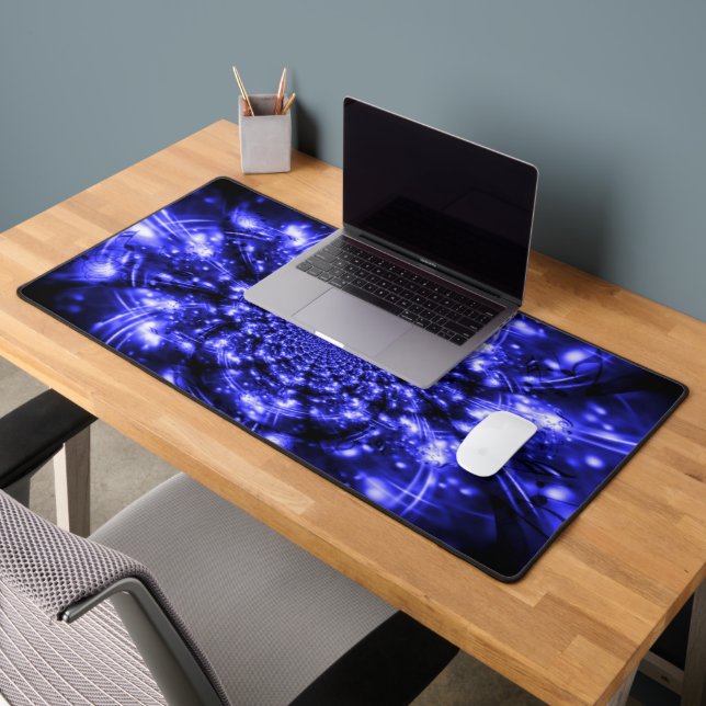 Blaue funkelnde Lichter Schreibtischunterlage (Büro 2)