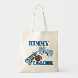 Blaue Fußball-Cheerleader-Leinwand-Taschen-Tasche Tragetasche