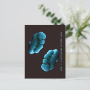 BLAUE FÜßE VON MARK EDWARD WESTERFIELD 2020 POSTKARTE