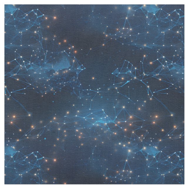 Blaue Galaxie Abstract Stoff (Nahaufnahme)
