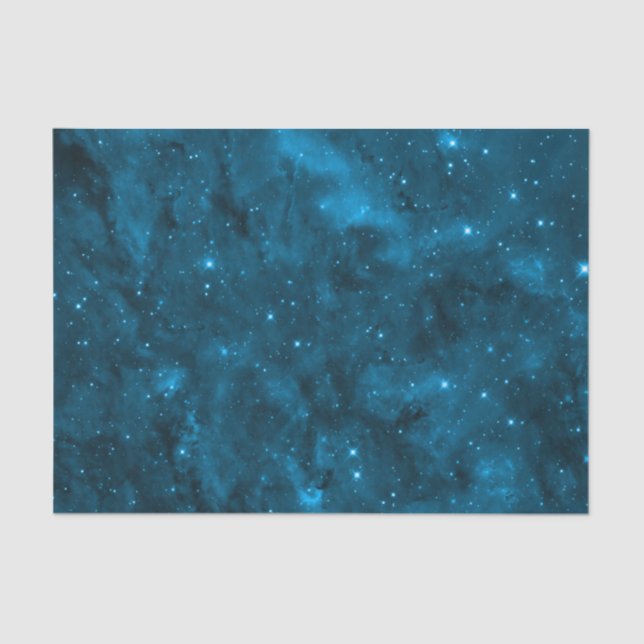 Blaue Galaxie Seidenpapier (Vorderseite)
