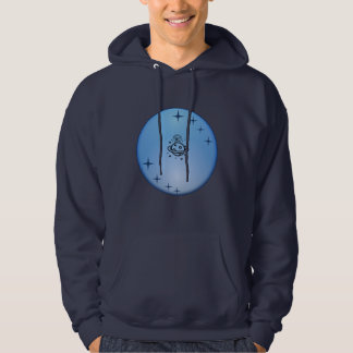 Blaue Galaxy-Astronauten-Hoodie – Moderne Raumgraf Hoodie