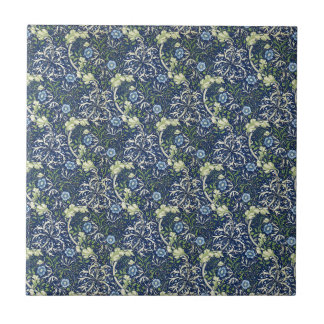 Blaue Gänseblümchen durch William Morris Fliese