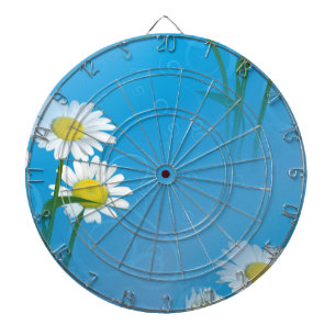 blaue Gänseblume Dartscheibe