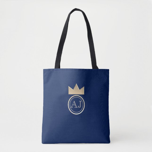 Blaue Gastgeschenk Hochzeit Tasche (Vorderseite)