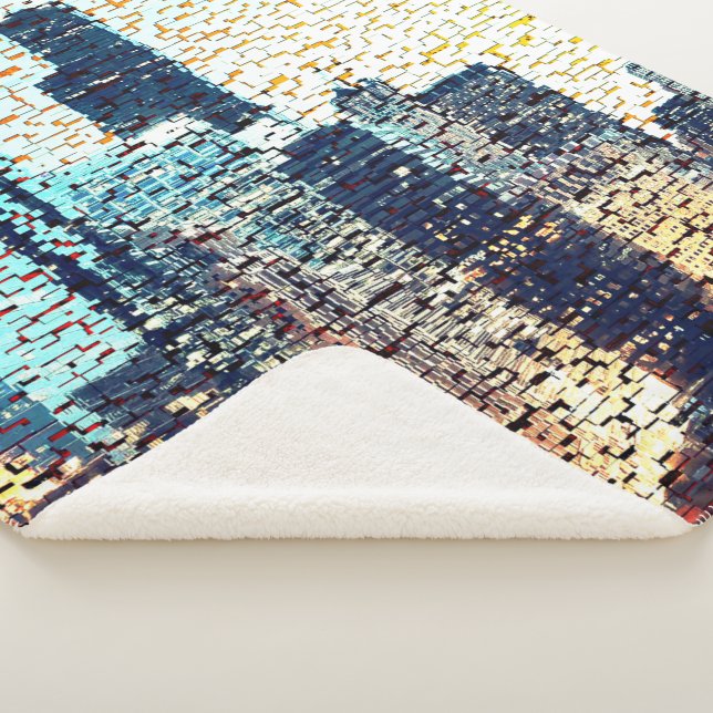 Blaue Gebäude im Mosaikstil mit Relief Sherpadecke (3/4)