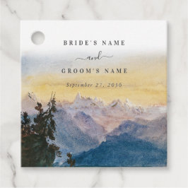 Blaue Gebirge Pine Wedding Geschenkanhänger