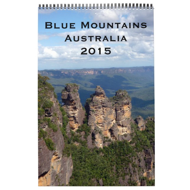 blaue Gebirgsphotographie 2015 Kalender (Titelbild)