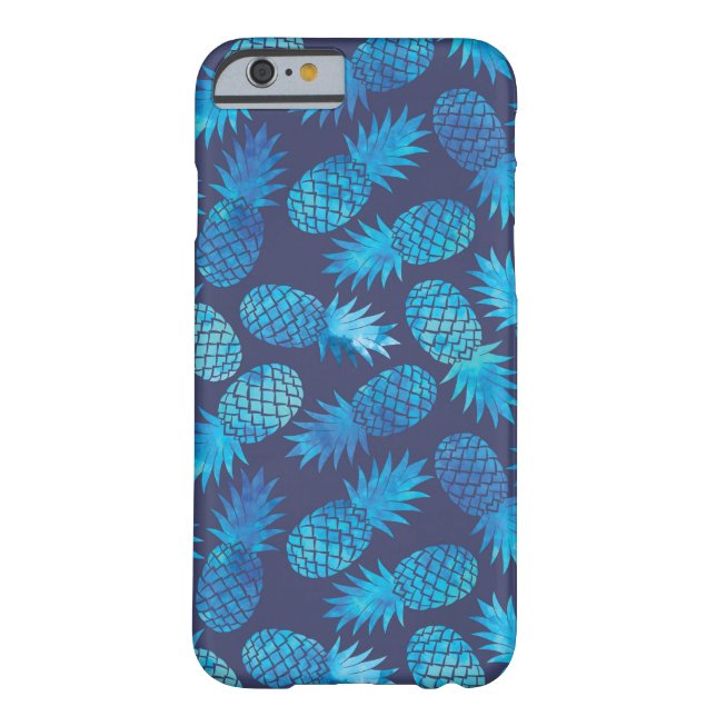 Blaue Gefärbte Krawatte Ananas Case-Mate iPhone Hülle (Rückseite)