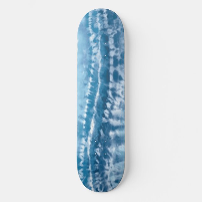 Blaue Gefärbte Krawatte-Skateboard Skateboard (Vorderseite)