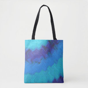 Blaue Gefärbte Krawatte Tasche
