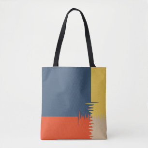 Blaue Gelbe Creme Tasche