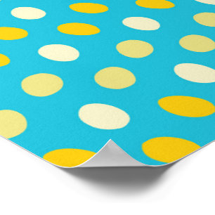 Blaue, gelbe Eier Bird Nests Nature Poster