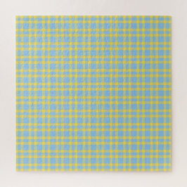 Blaue Gelbe Karo-Muster