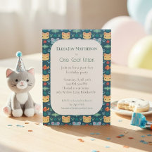 Blaue & Gelbe Kitty-Katze Ein Cooler Kitz Geburtst