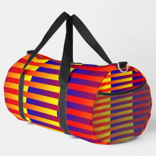 Blaue gelbe Streifen Duffel Bag Duffle Bag