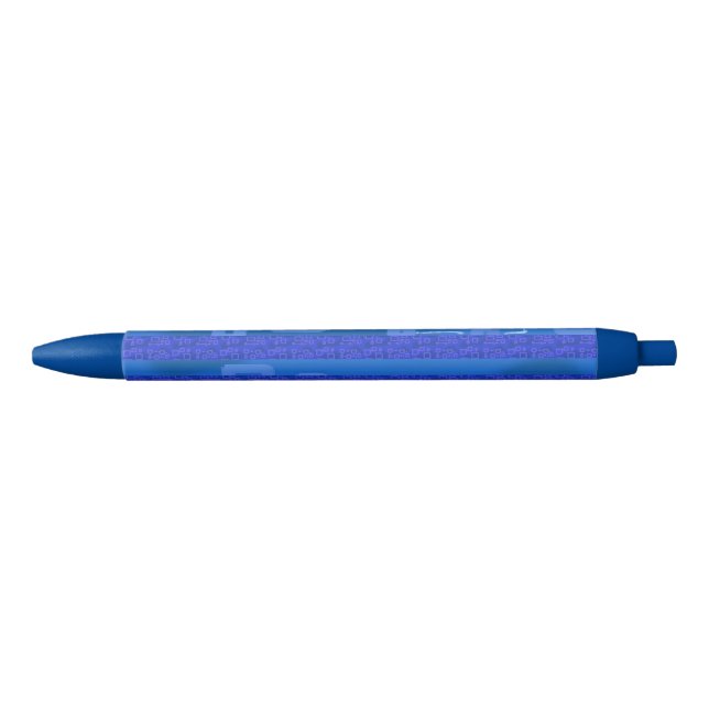 Blaue Geometrie Kugelschreiber (Vorderseite)