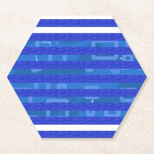 Blaue Geometrie Untersetzer