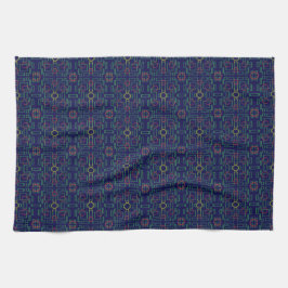 Blaue geometrische Gelbe Ovale Küchentücher