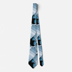 Blaue geometrische Kugel Krawatte