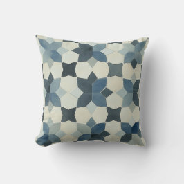 Blaue geometrische Star-Kissen Kissen